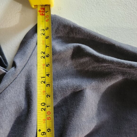 Womens Gray Tiered Midi Dress XXL Time And Tru Casual Relaxed Fit Short Sleeve - Picture 5 of 10